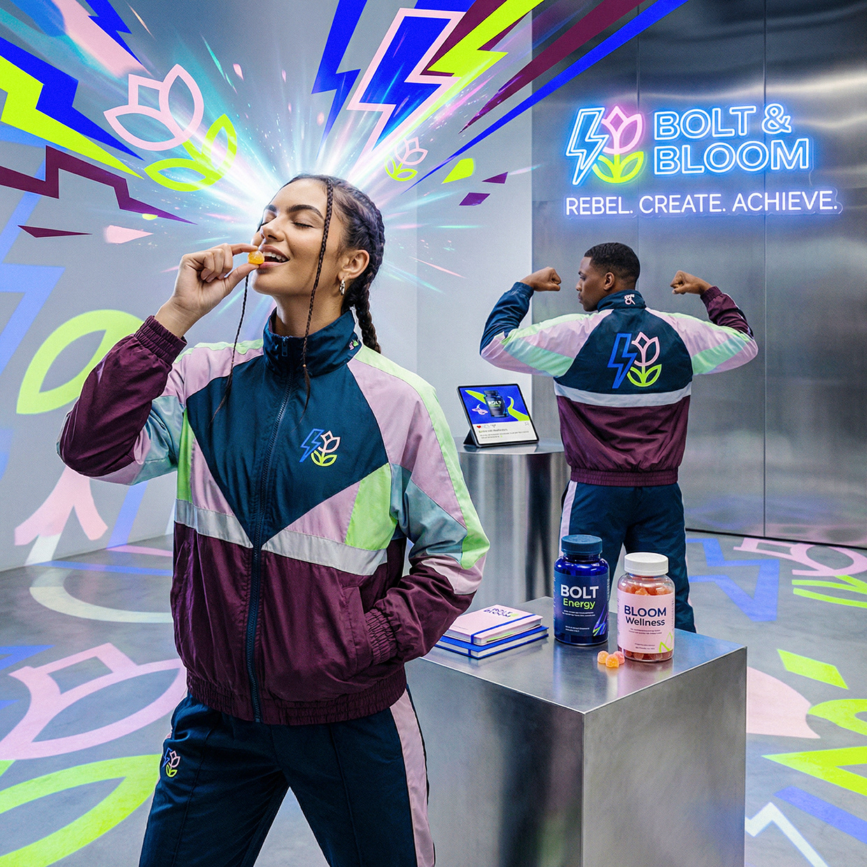 Bolt & Bloom : Rebel Wellness Supplement Branding Image 50