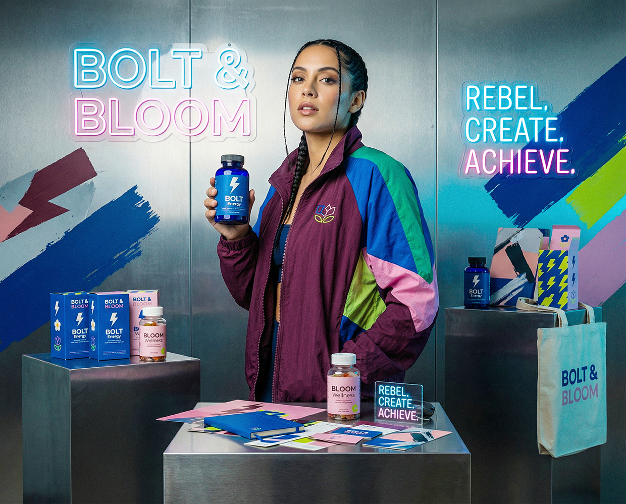 Bolt & Bloom : Rebel Wellness Supplement Branding Image 53
