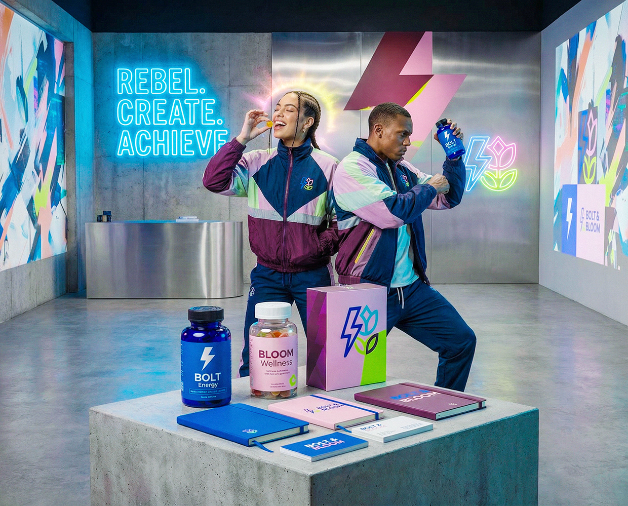 Bolt & Bloom : Rebel Wellness Supplement Branding Image 65