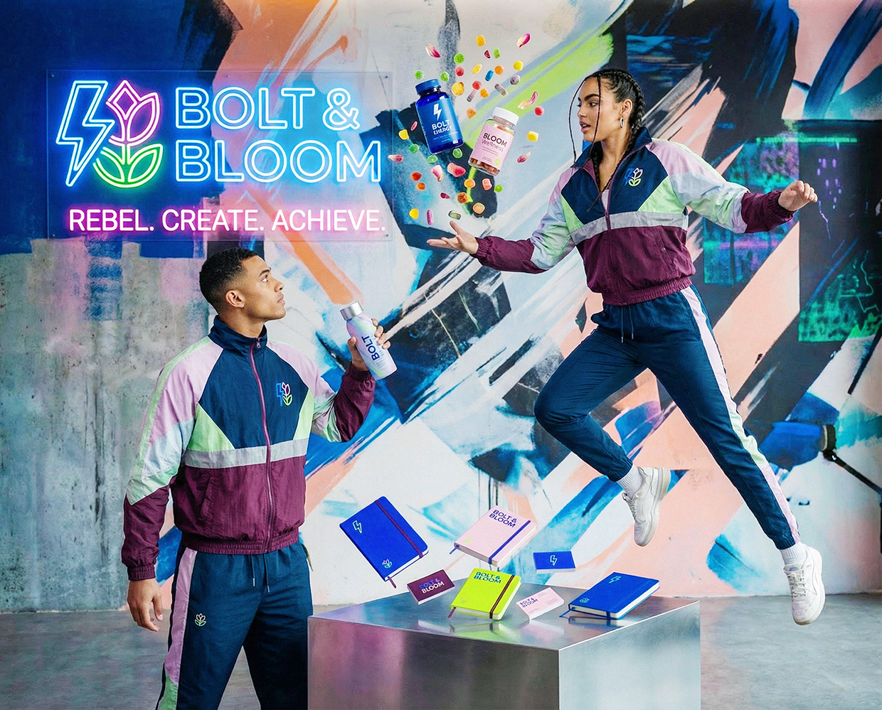 Bolt & Bloom : Rebel Wellness Supplement Branding Image 66