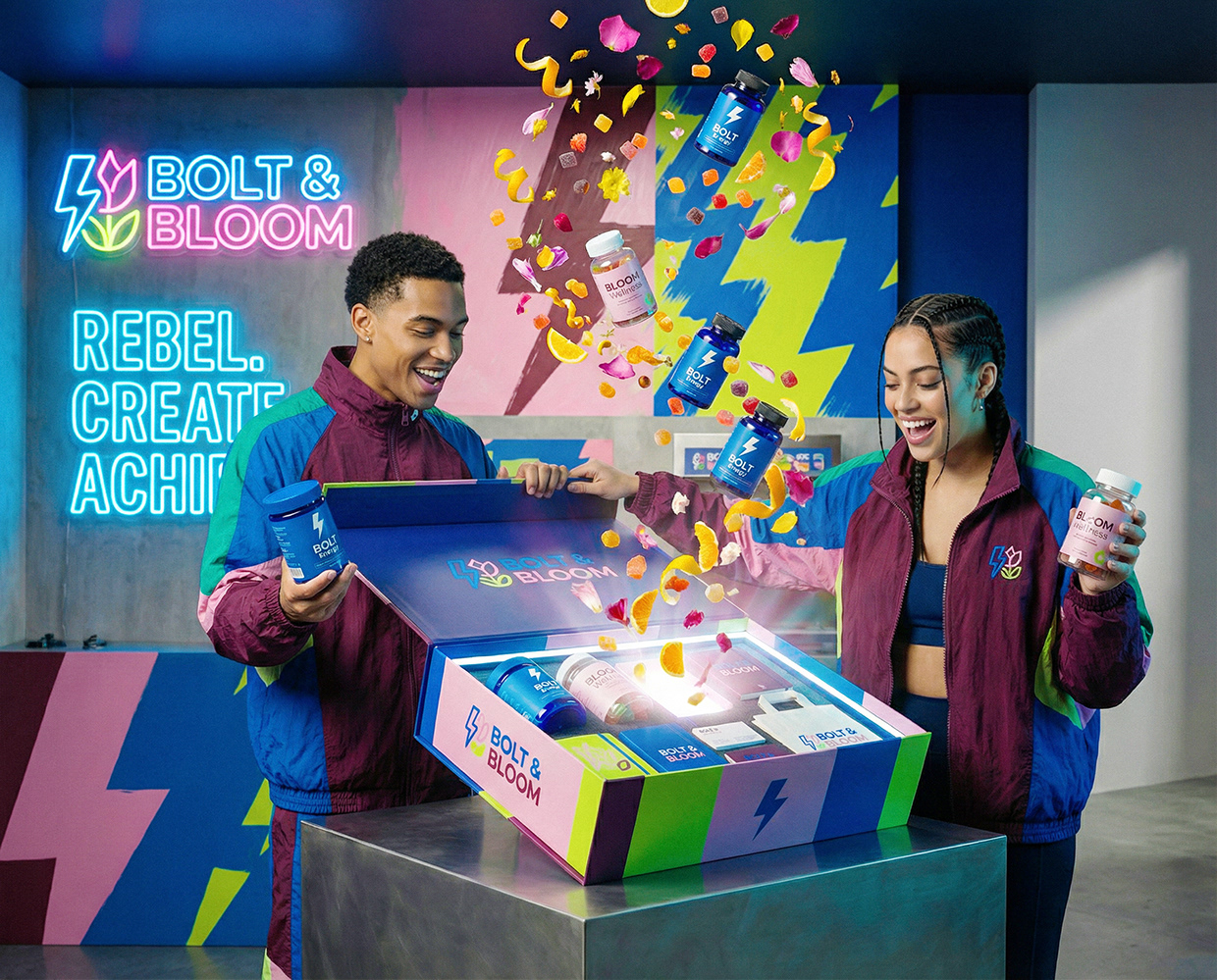 Bolt & Bloom : Rebel Wellness Supplement Branding Image 69