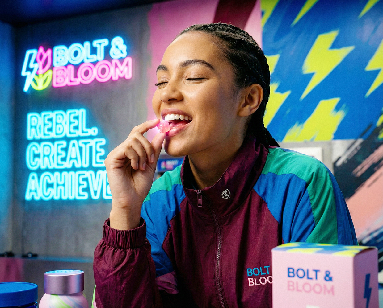 Bolt & Bloom : Rebel Wellness Supplement Branding Image 71