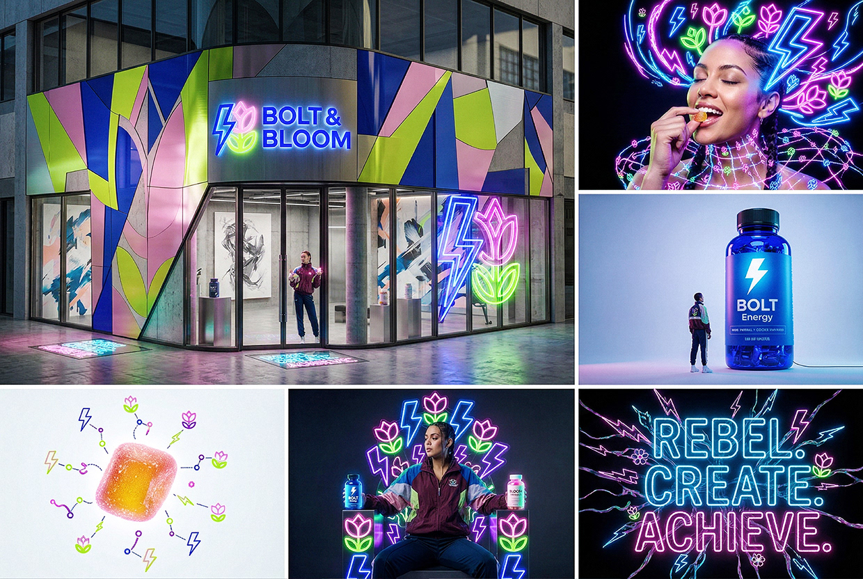 Bolt & Bloom : Rebel Wellness Supplement Branding Image 72