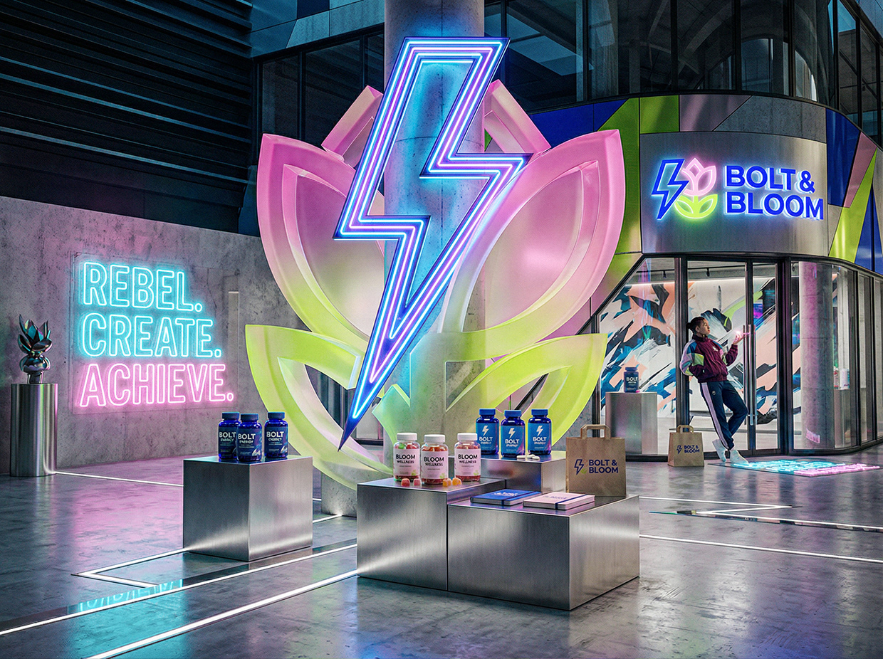 Bolt & Bloom : Rebel Wellness Supplement Branding Image 76