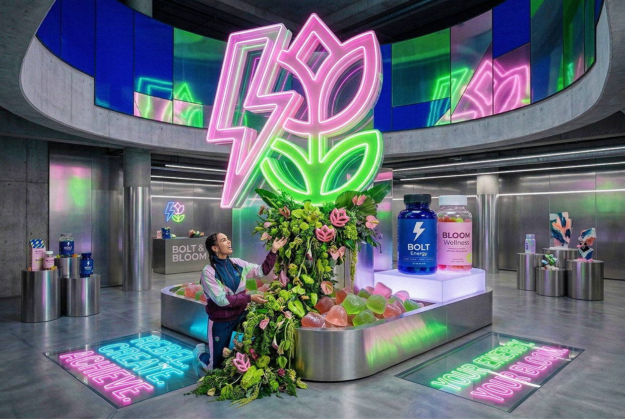 Bolt & Bloom : Rebel Wellness Supplement Branding Image 79