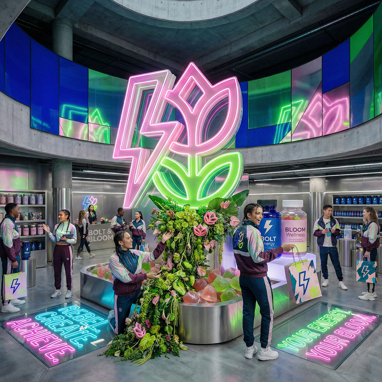 Bolt & Bloom : Rebel Wellness Supplement Branding Image 81