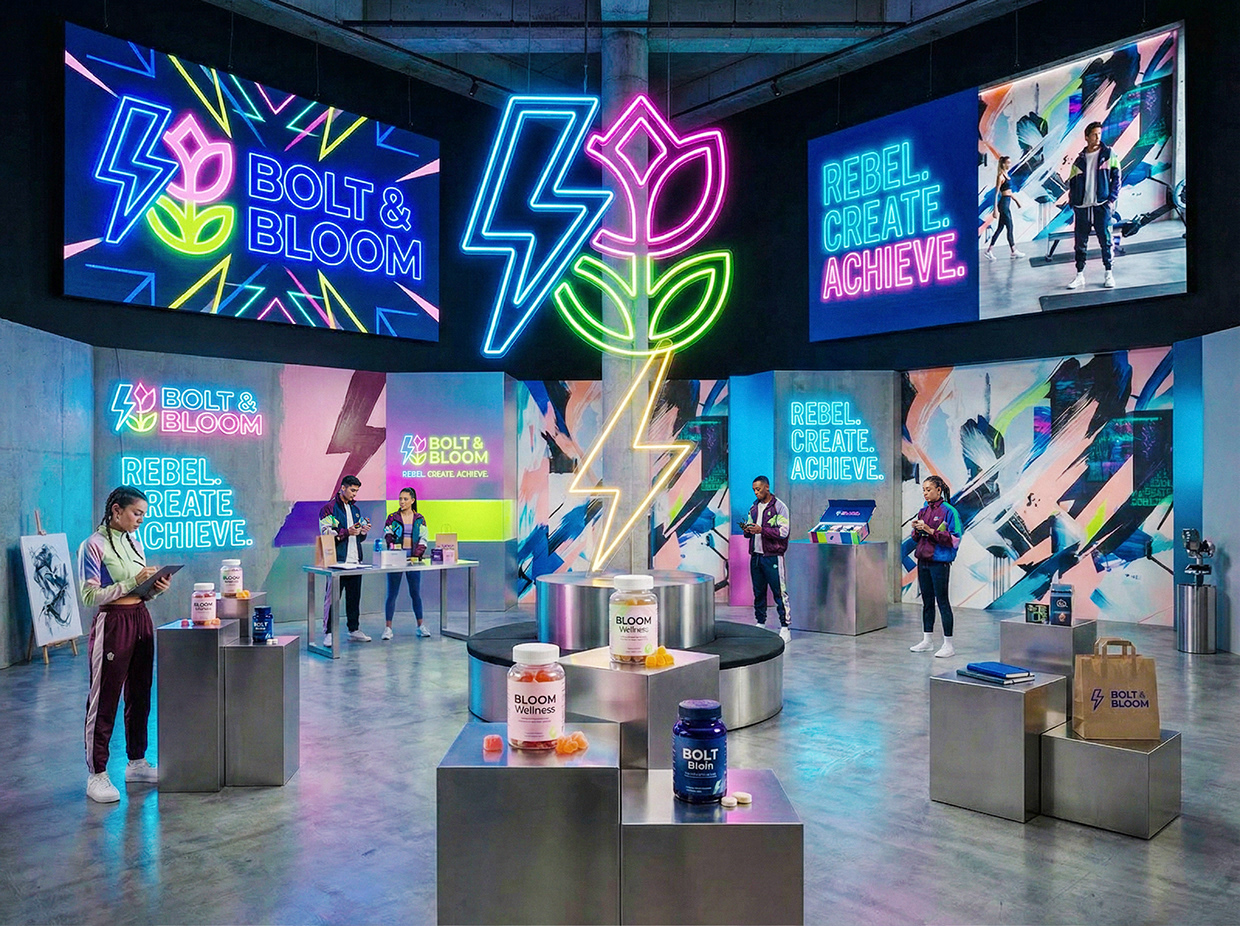 Bolt & Bloom : Rebel Wellness Supplement Branding Image 82