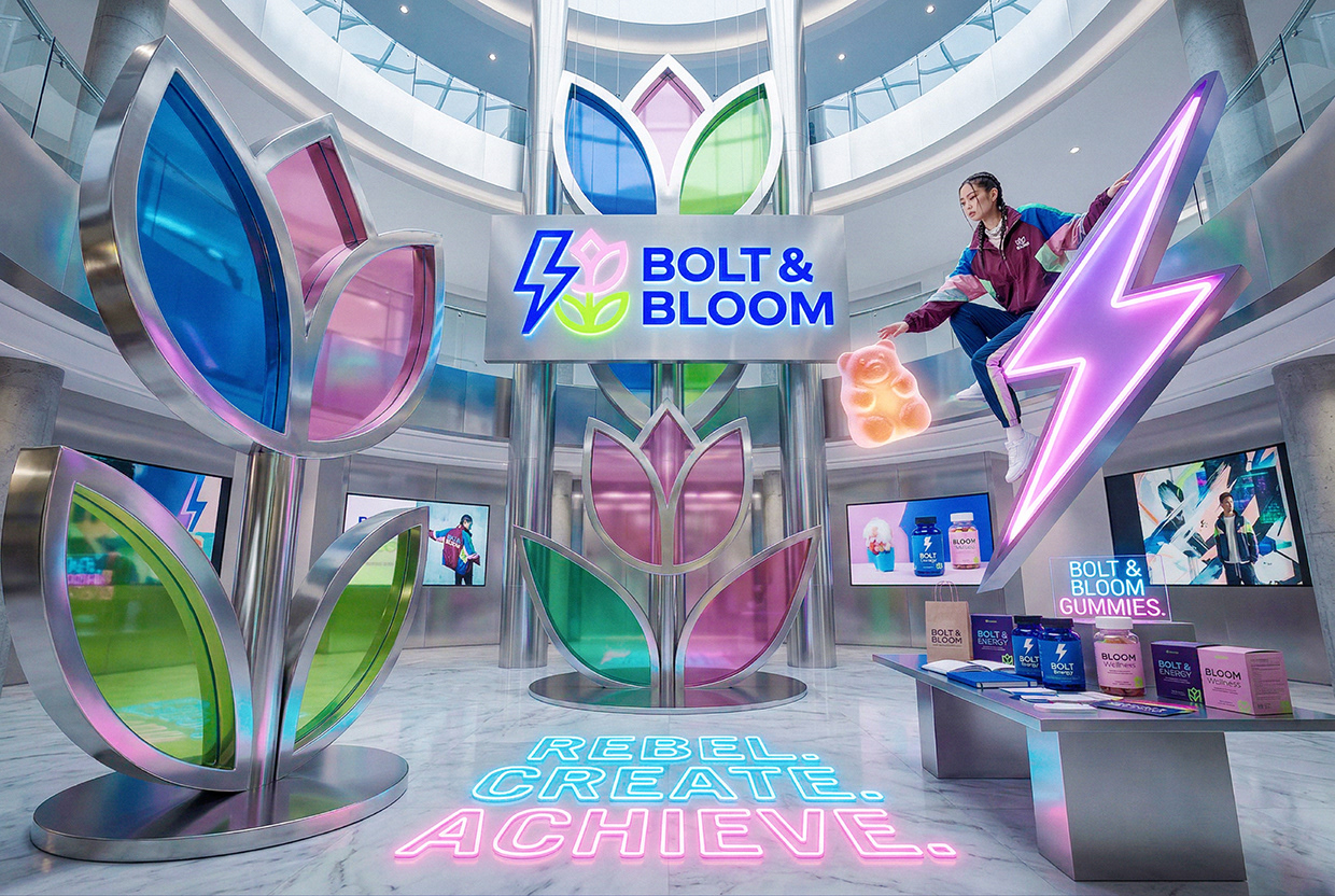 Bolt & Bloom : Rebel Wellness Supplement Branding Image 83