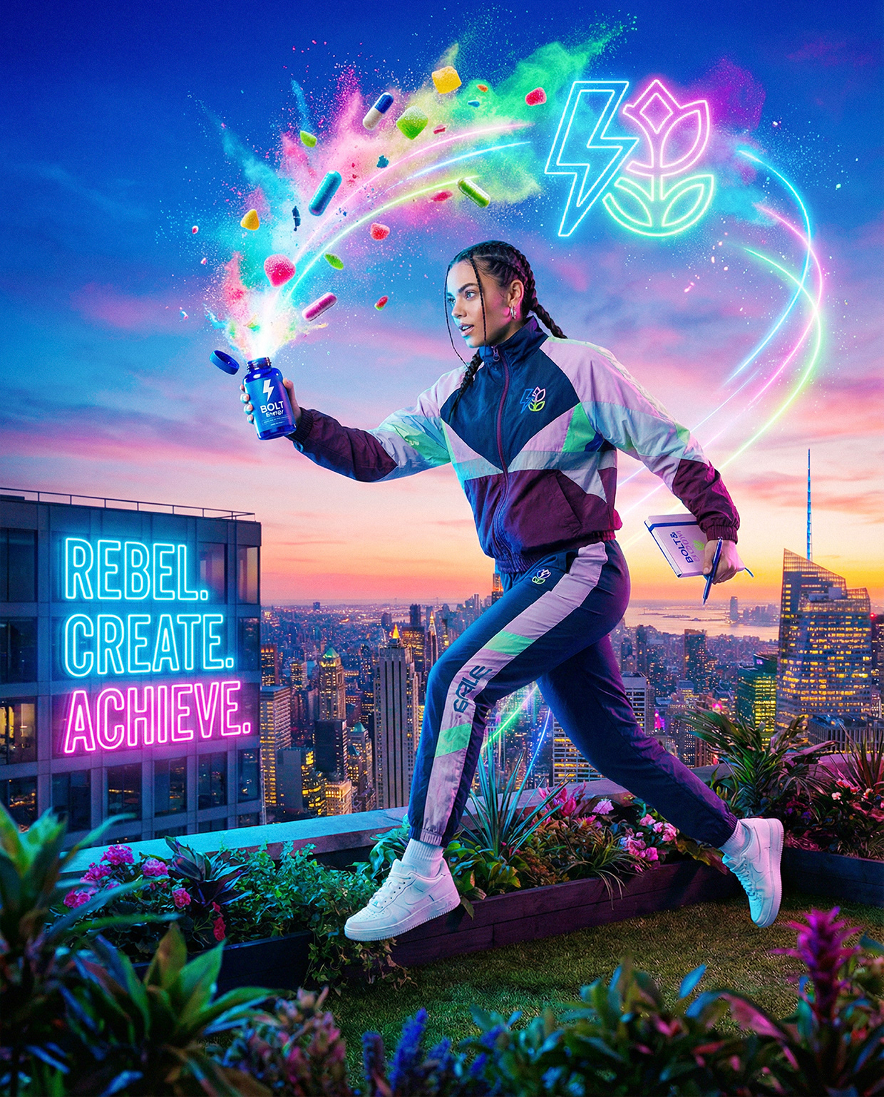 Bolt & Bloom : Rebel Wellness Supplement Branding Image 89