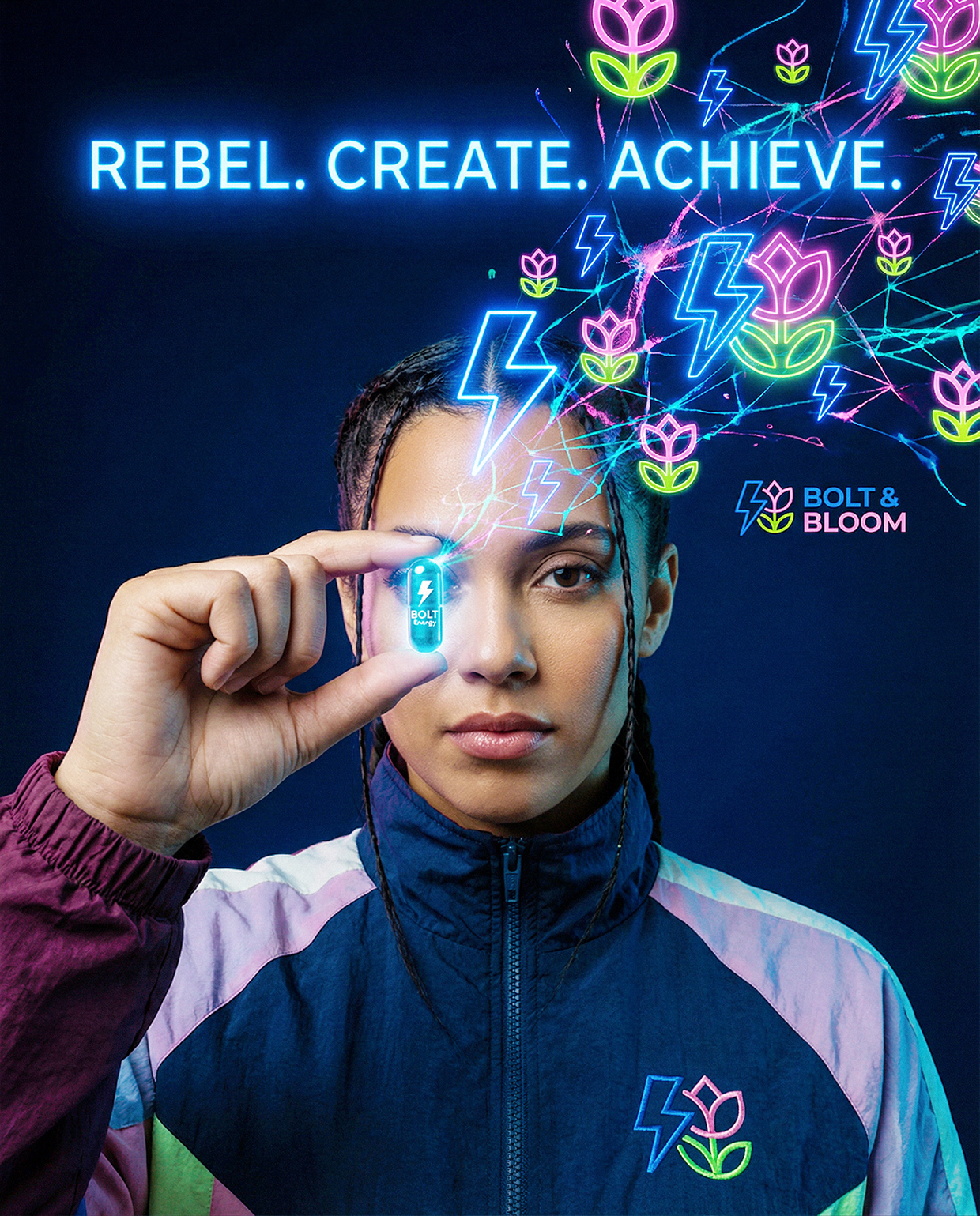 Bolt & Bloom : Rebel Wellness Supplement Branding Image 92