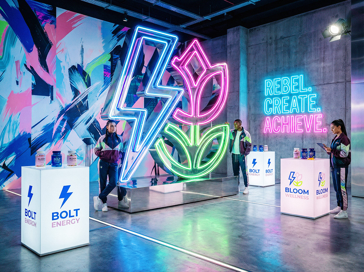Bolt & Bloom : Rebel Wellness Supplement Branding Image 95