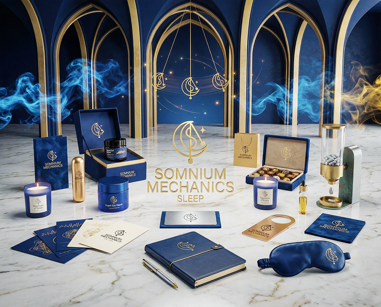 Somnium Mechanics : Sleep Salon Clinic Branding Image 1