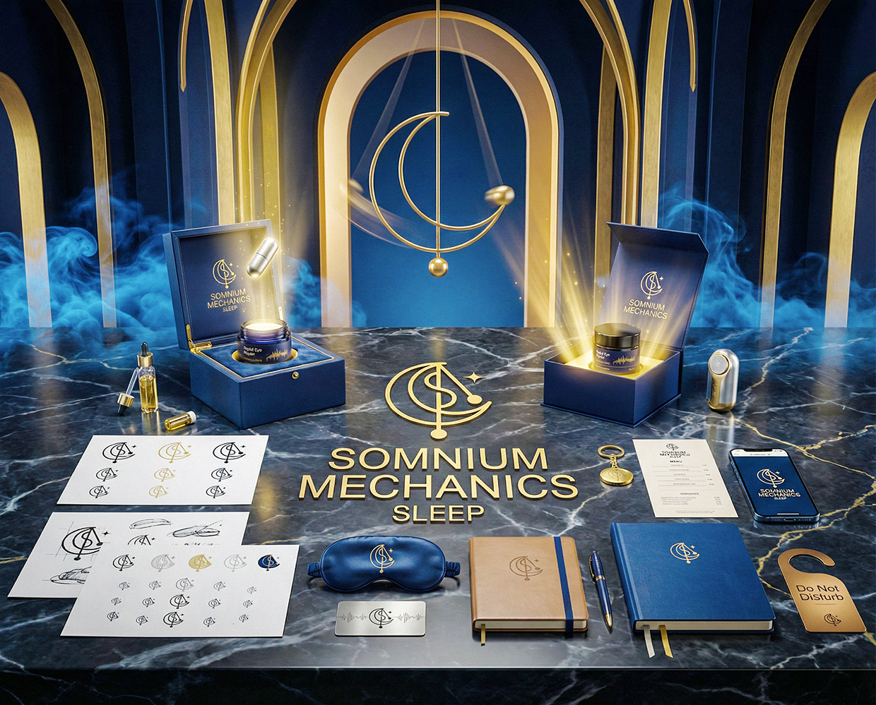 Somnium Mechanics : Sleep Salon Clinic Branding Image 2