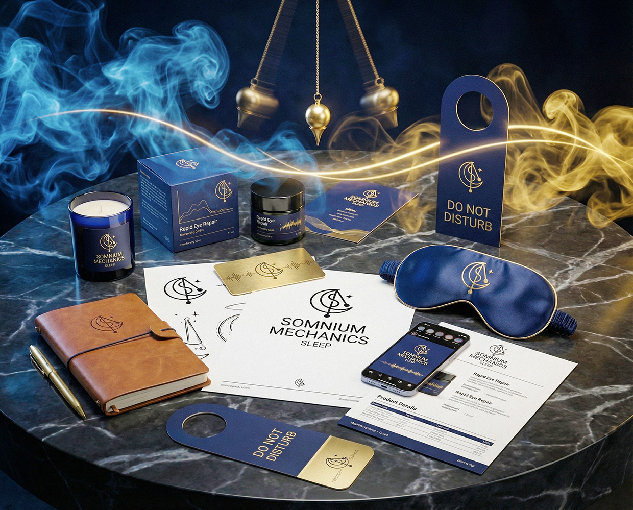 Somnium Mechanics : Sleep Salon Clinic Branding Image 6