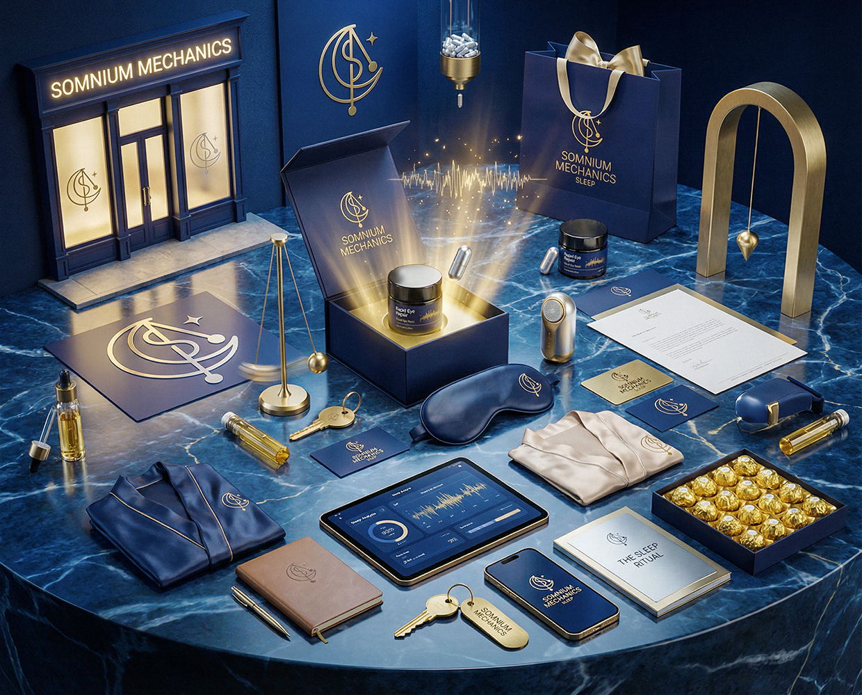 Somnium Mechanics : Sleep Salon Clinic Branding Image 23