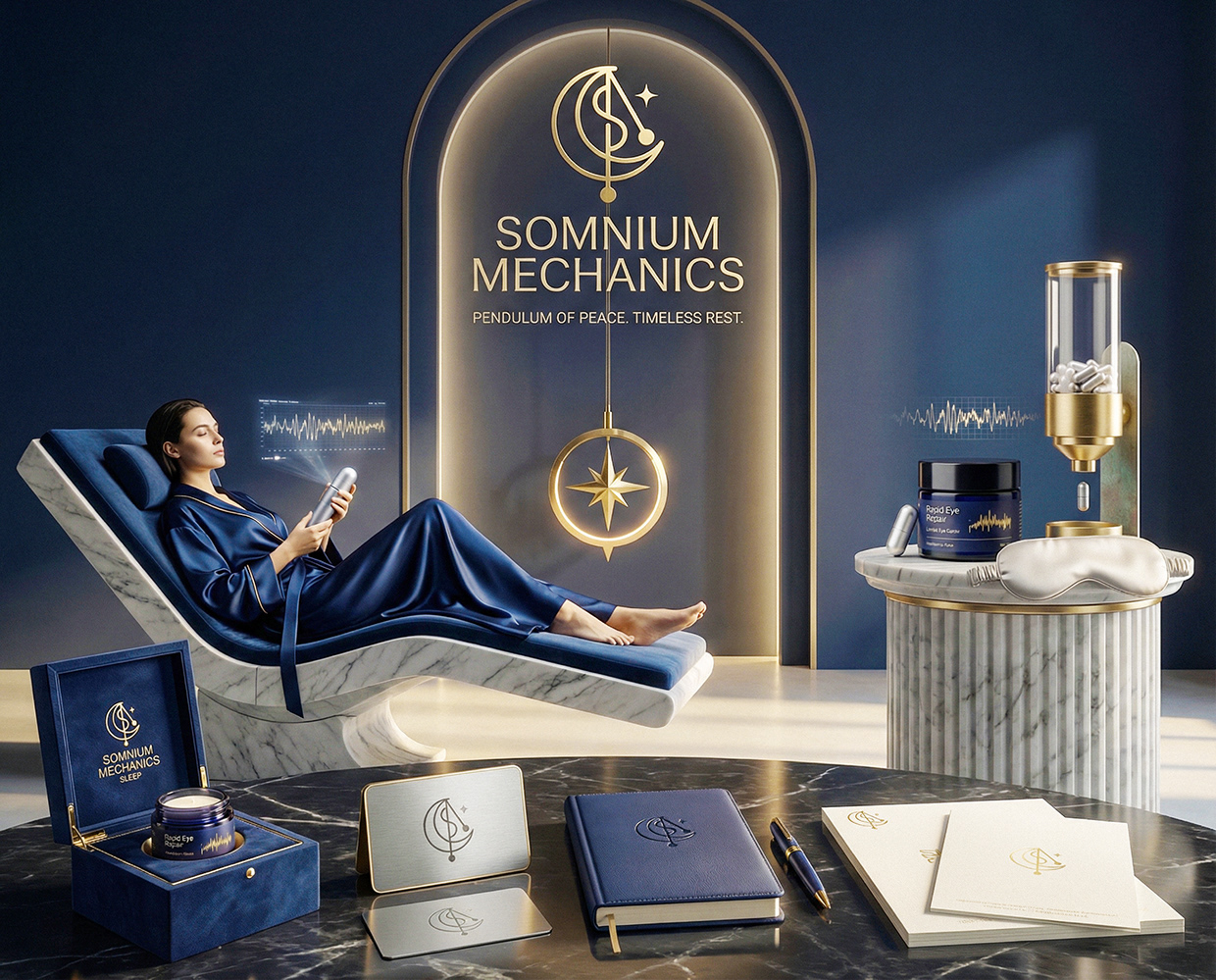 Somnium Mechanics : Sleep Salon Clinic Branding Image 32