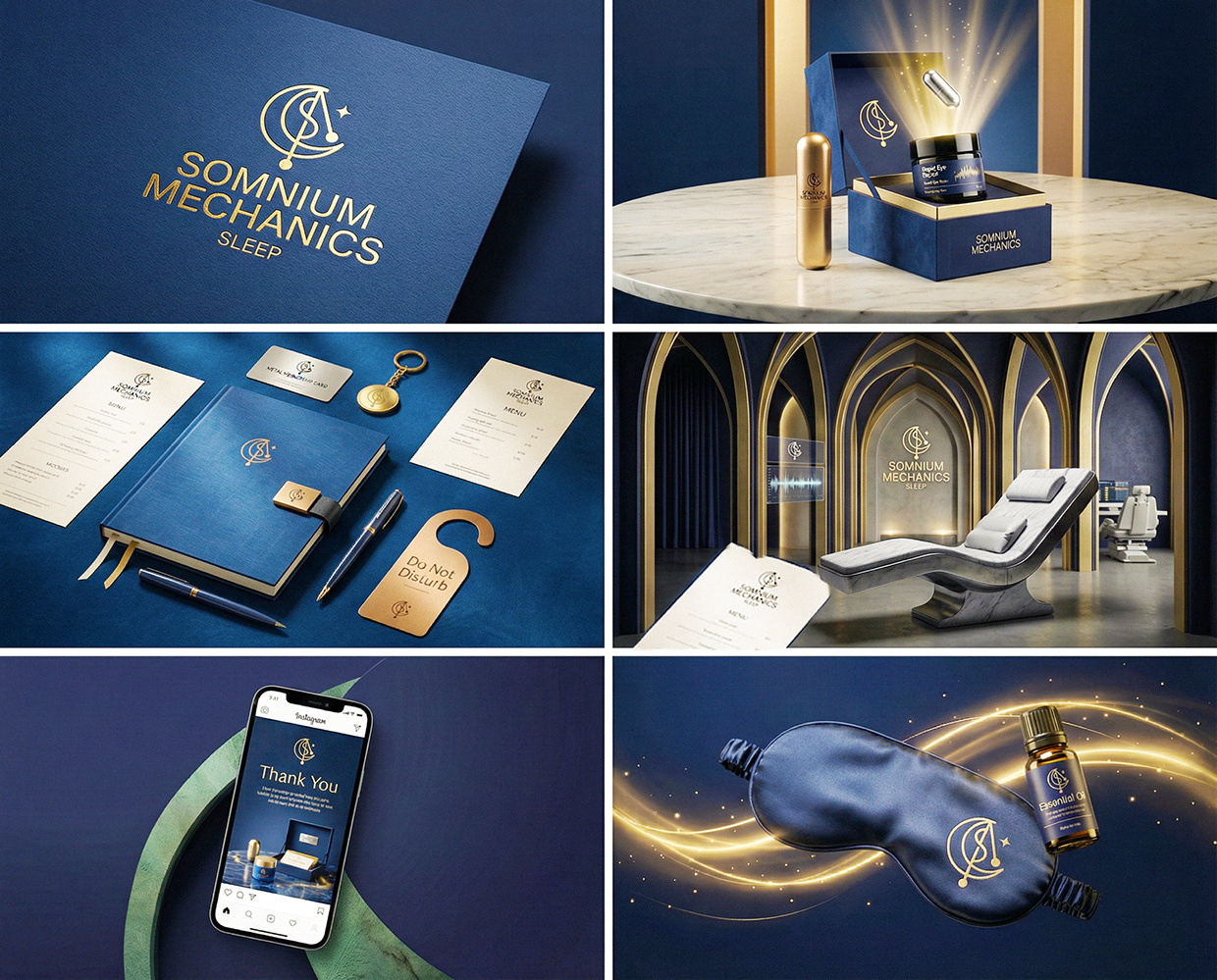 Somnium Mechanics : Sleep Salon Clinic Branding Image 34