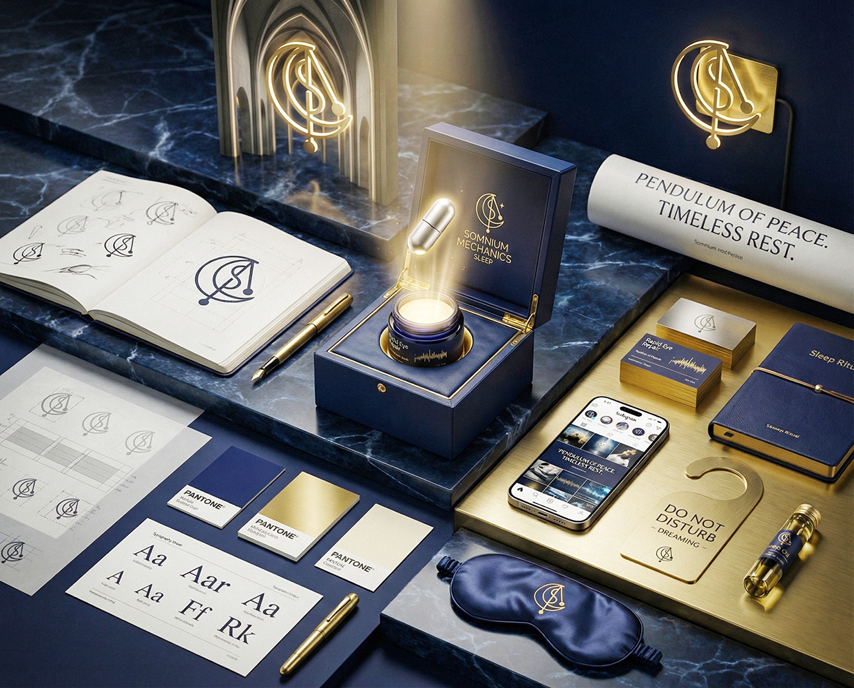 Somnium Mechanics : Sleep Salon Clinic Branding Image 35