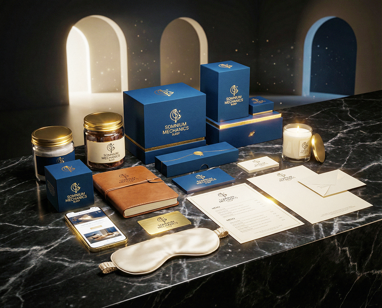 Somnium Mechanics : Sleep Salon Clinic Branding Image 37