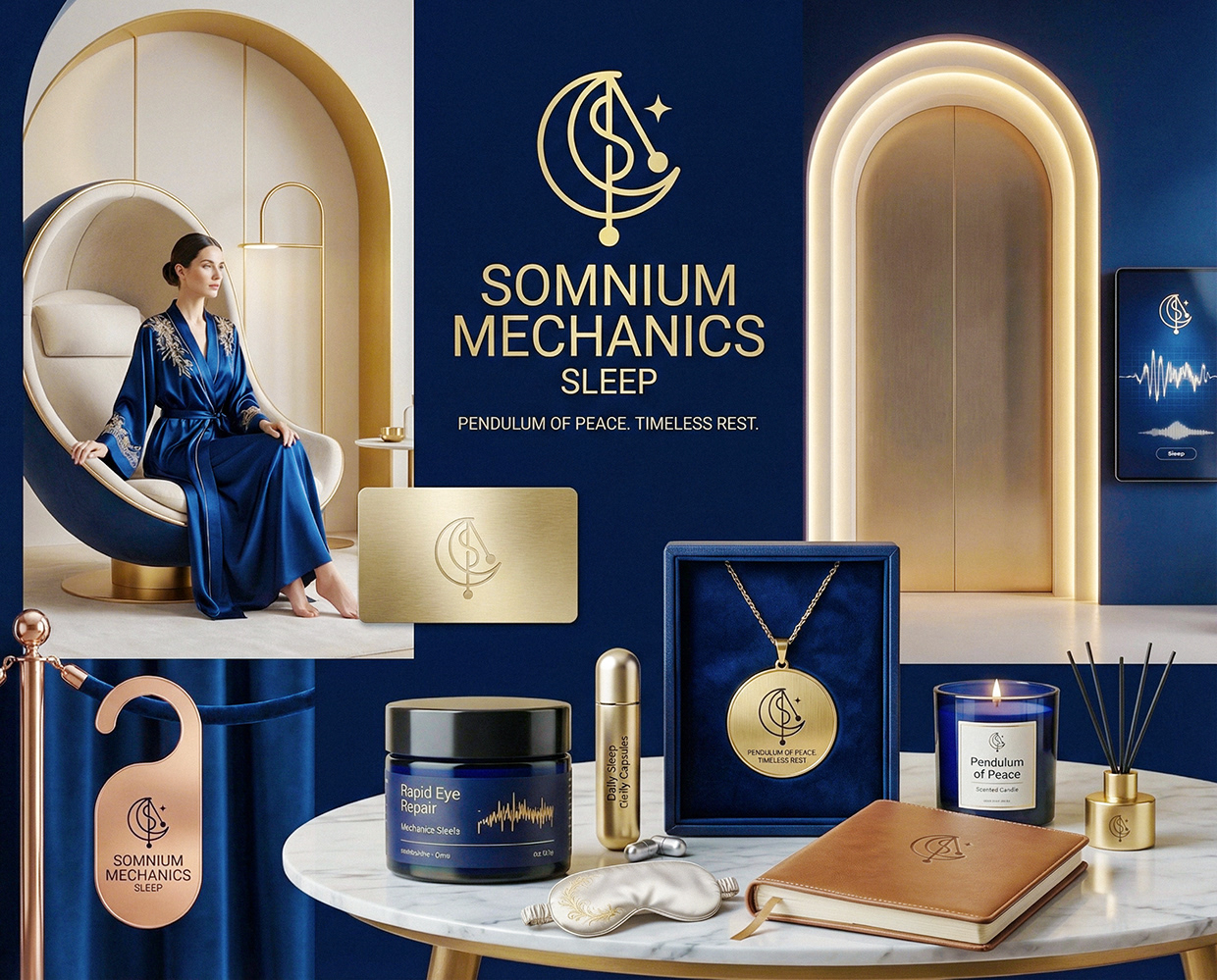 Somnium Mechanics : Sleep Salon Clinic Branding Image 40