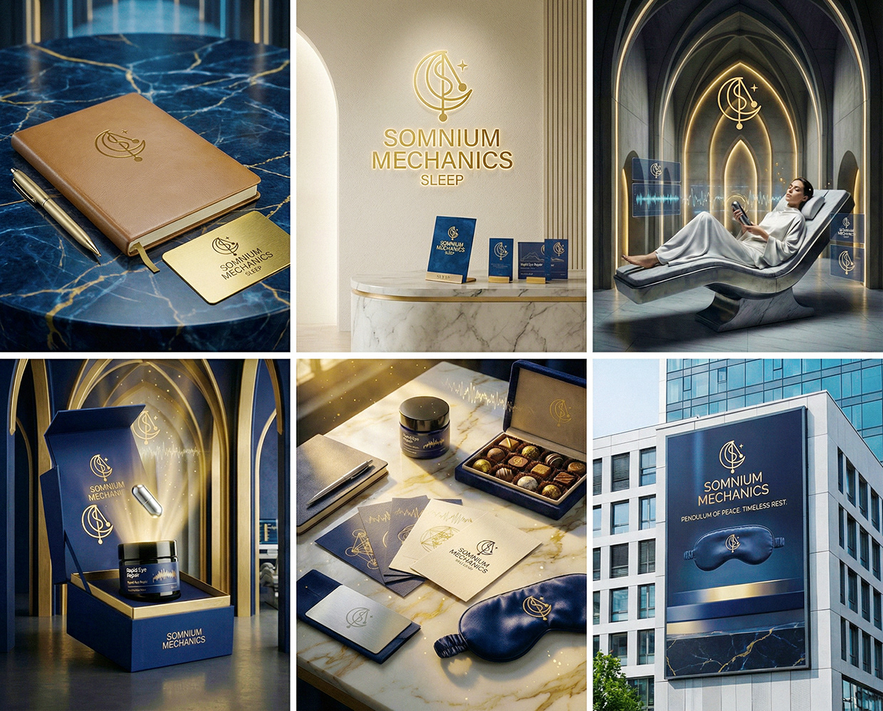 Somnium Mechanics : Sleep Salon Clinic Branding Image 43