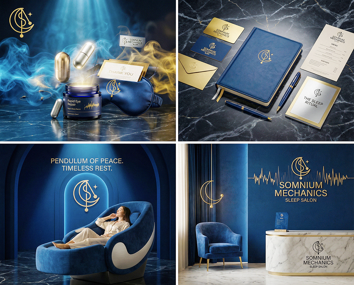 Somnium Mechanics : Sleep Salon Clinic Branding Image 45