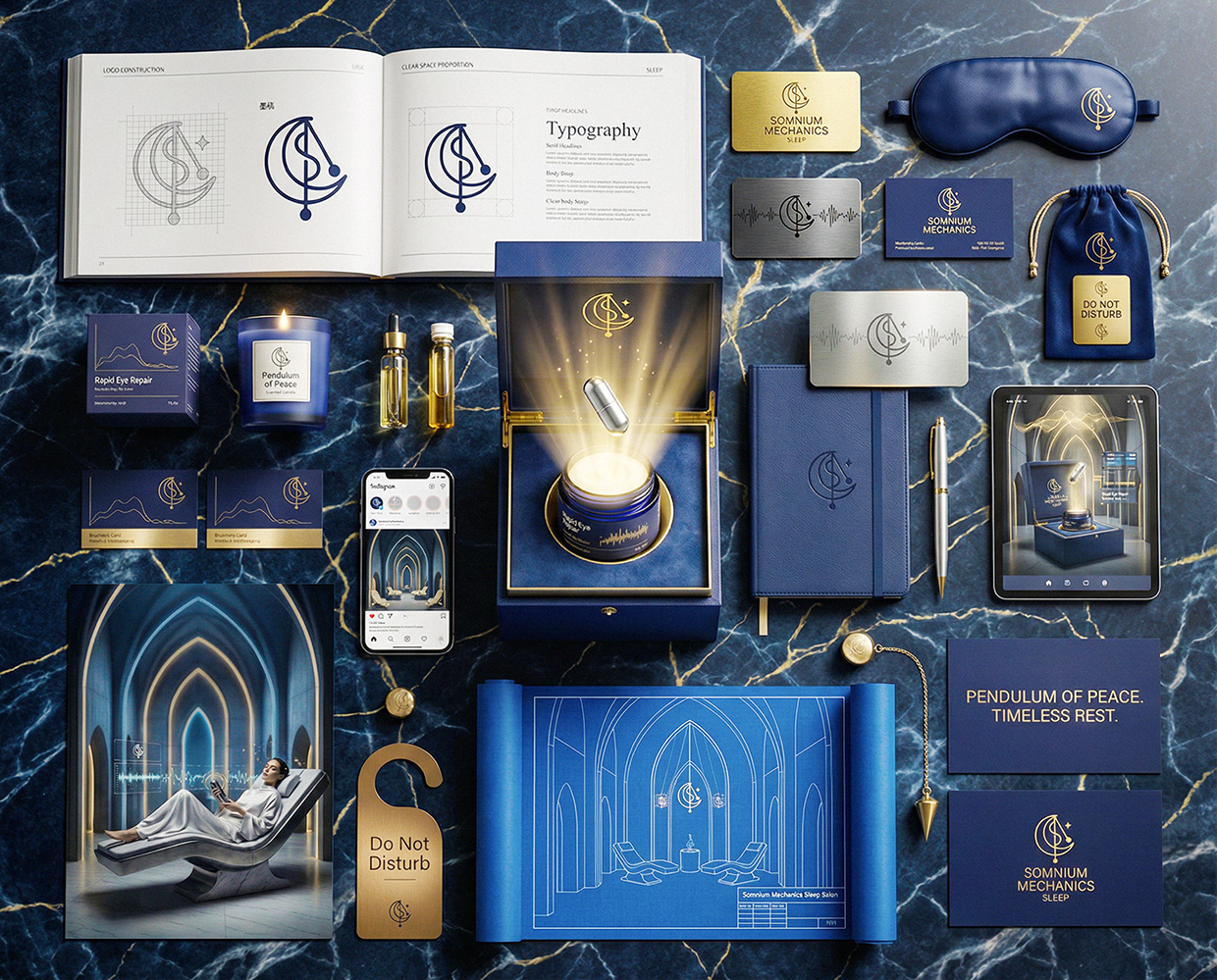 Somnium Mechanics : Sleep Salon Clinic Branding Image 52