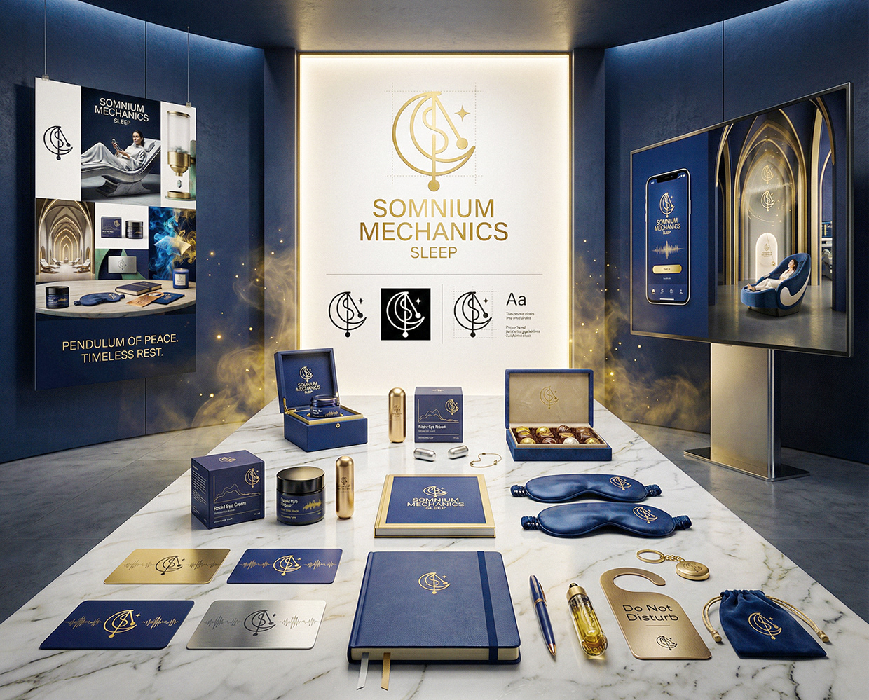 Somnium Mechanics : Sleep Salon Clinic Branding Image 56