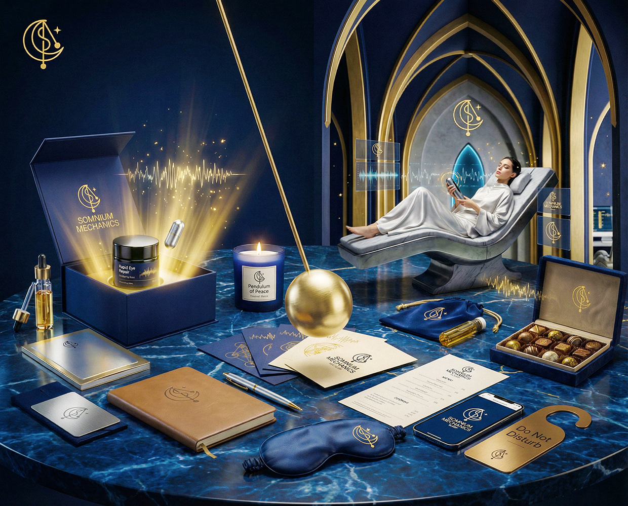 Somnium Mechanics : Sleep Salon Clinic Branding Image 60