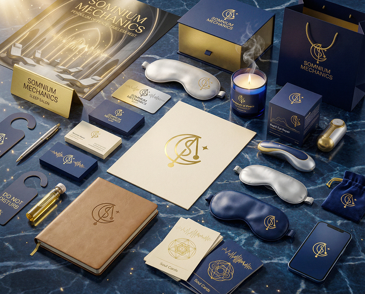 Somnium Mechanics : Sleep Salon Clinic Branding Image 62