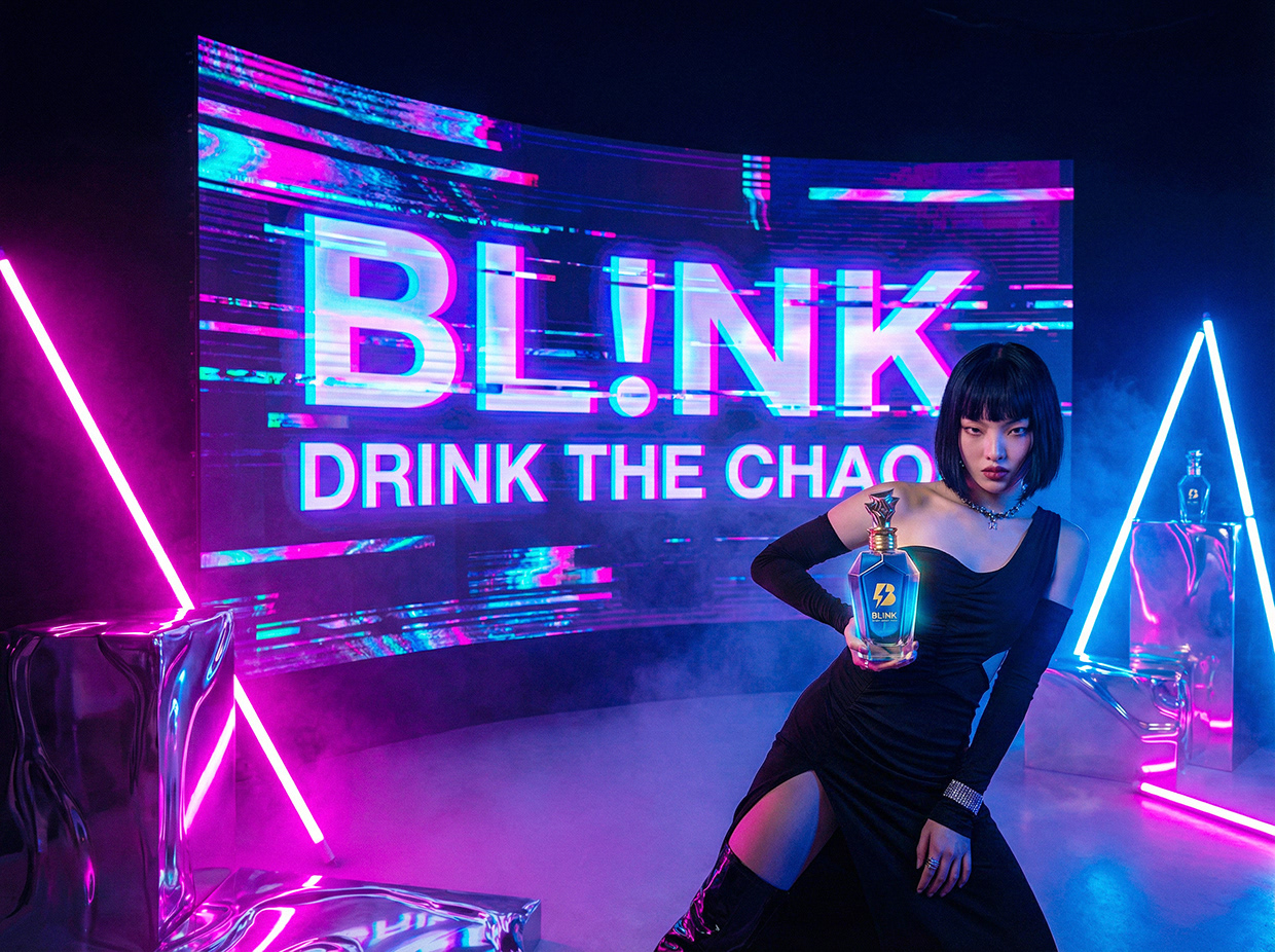 BL!NK | Drink the Chaos | Luxury Liquor Branding Image 6