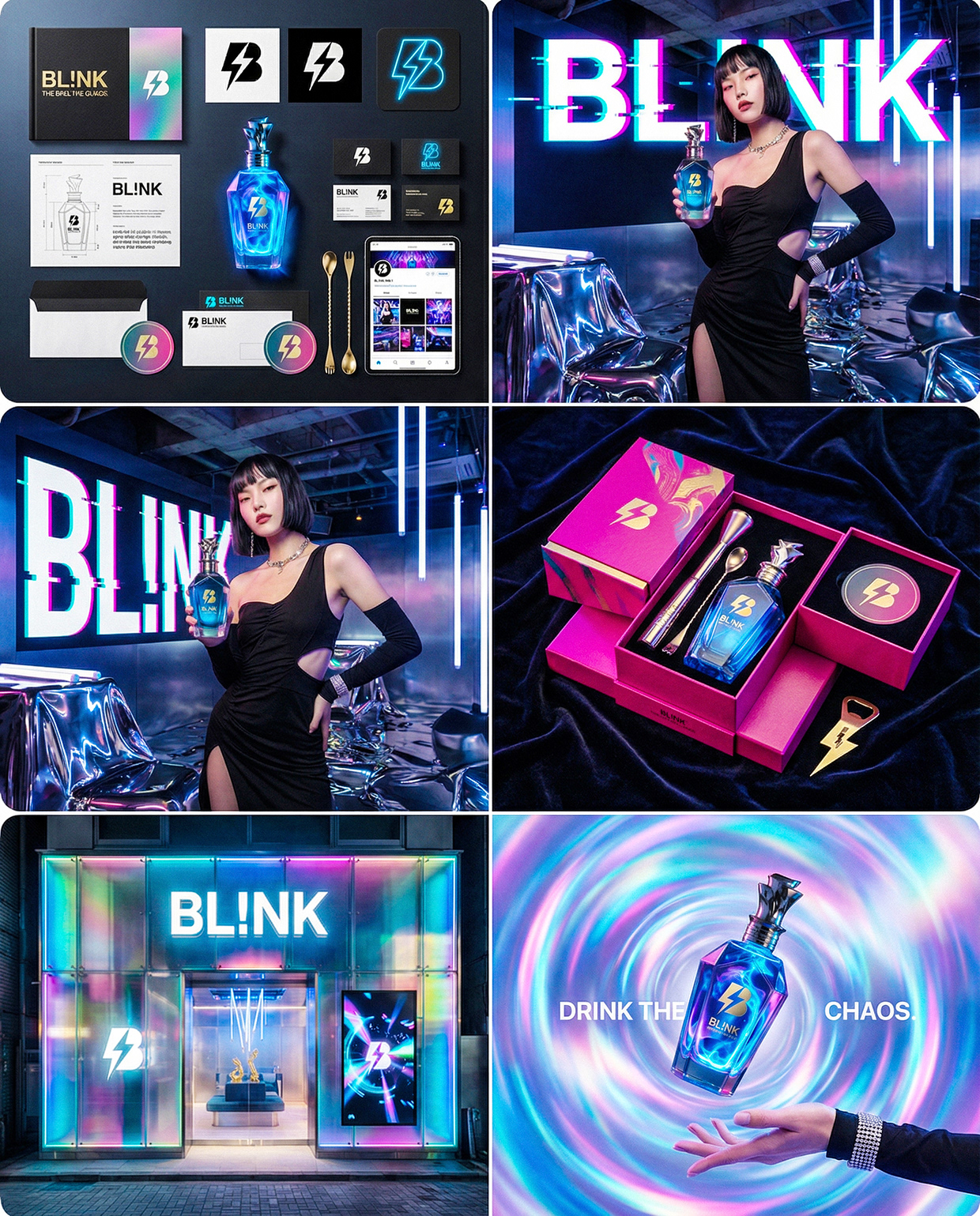 BL!NK | Drink the Chaos | Luxury Liquor Branding Image 8