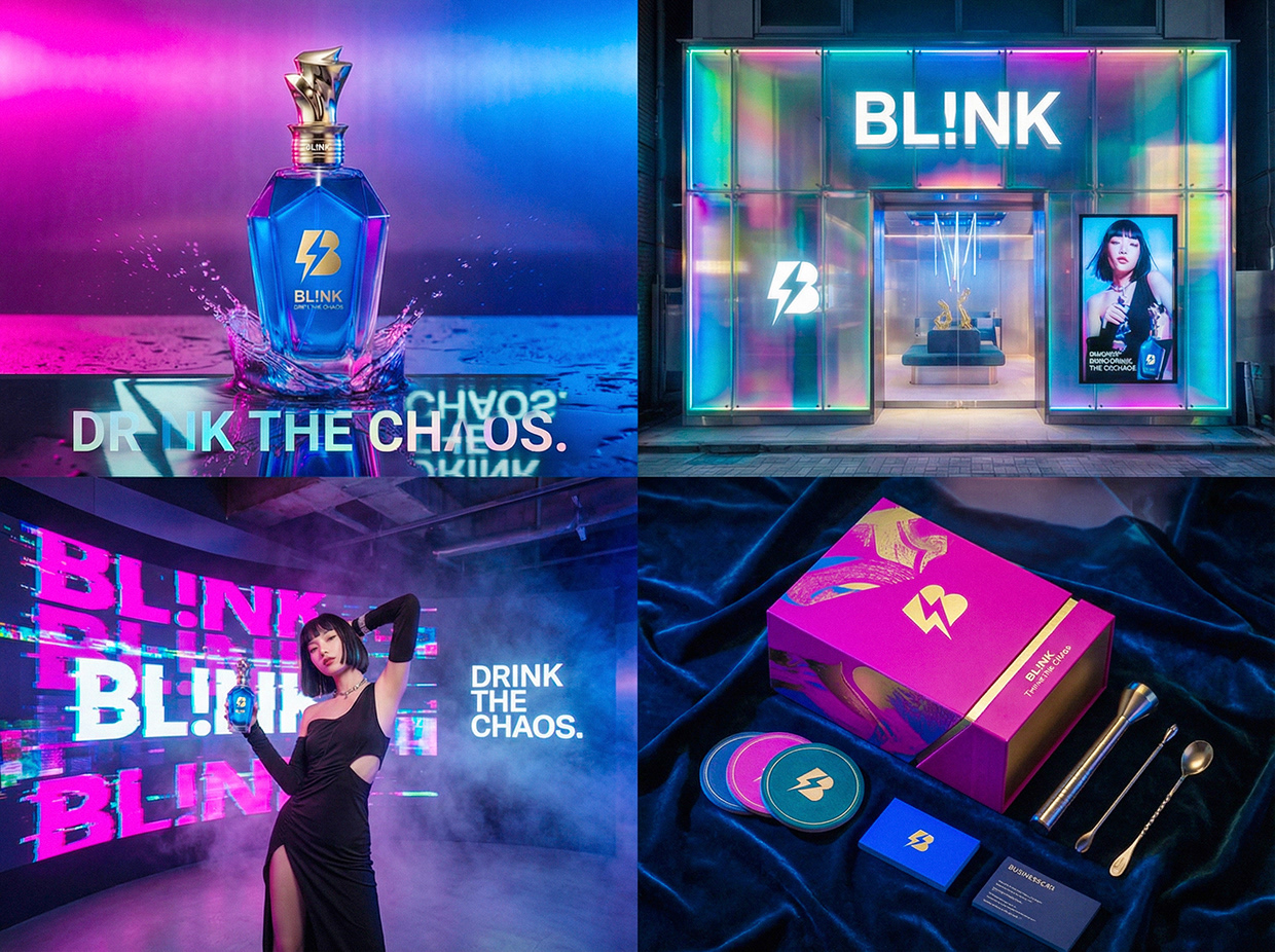 BL!NK | Drink the Chaos | Luxury Liquor Branding Image 14