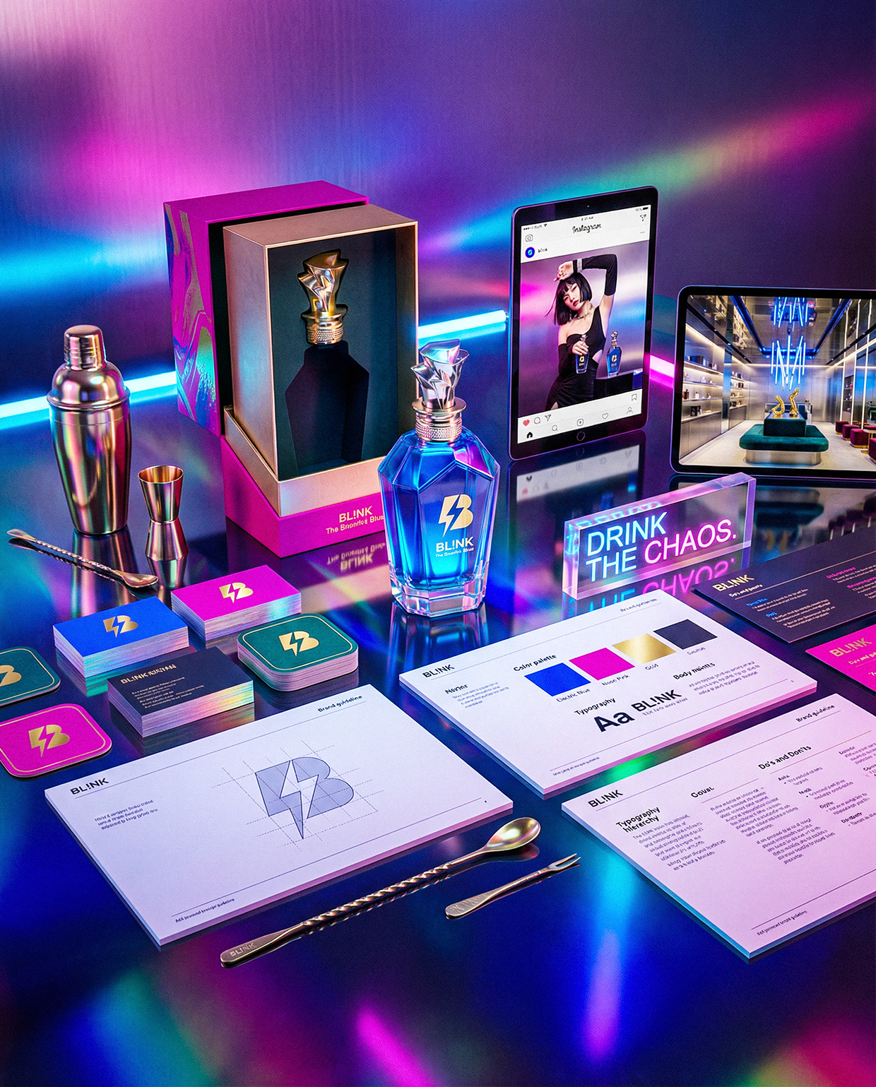 BL!NK | Drink the Chaos | Luxury Liquor Branding Image 16