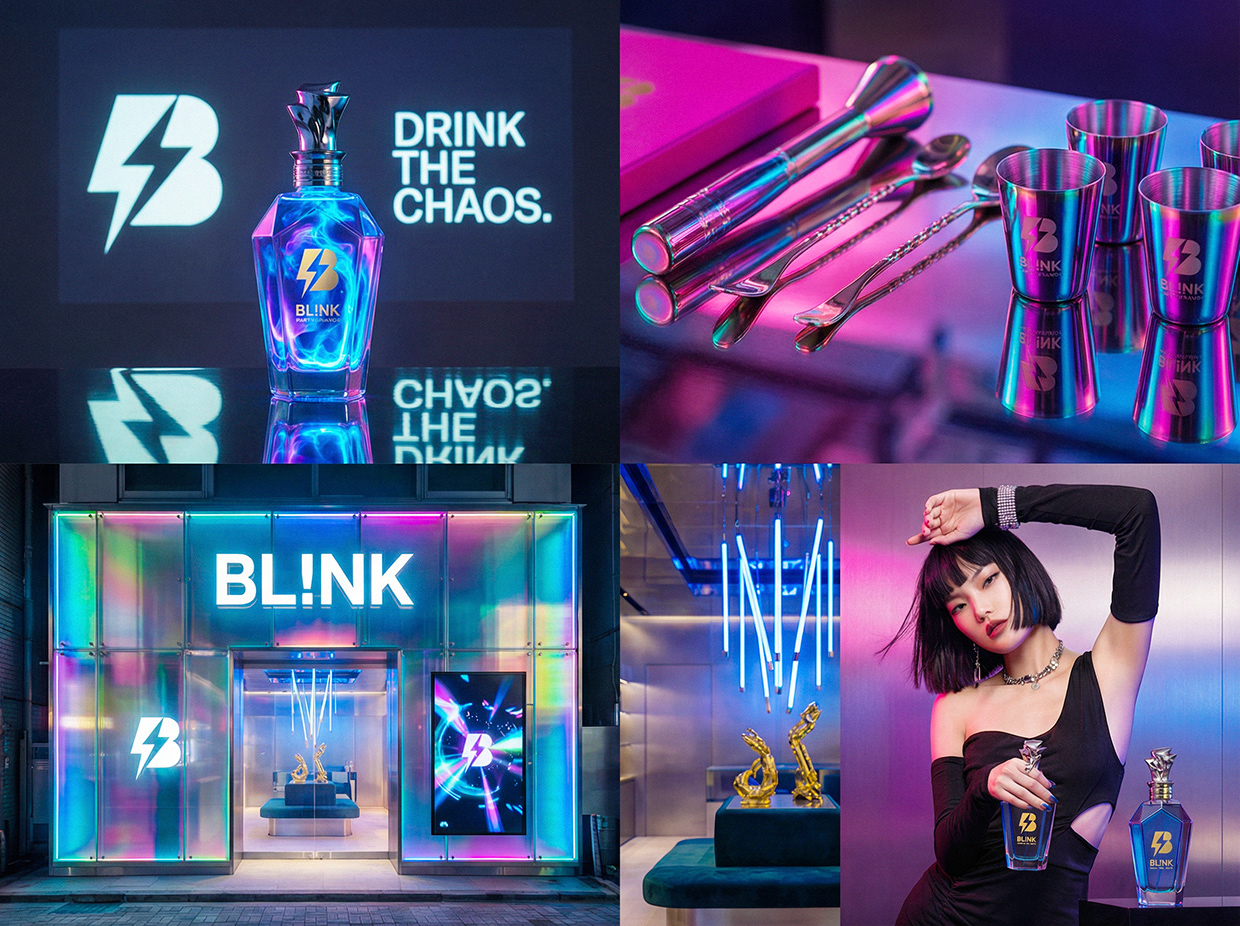 BL!NK | Drink the Chaos | Luxury Liquor Branding Image 19