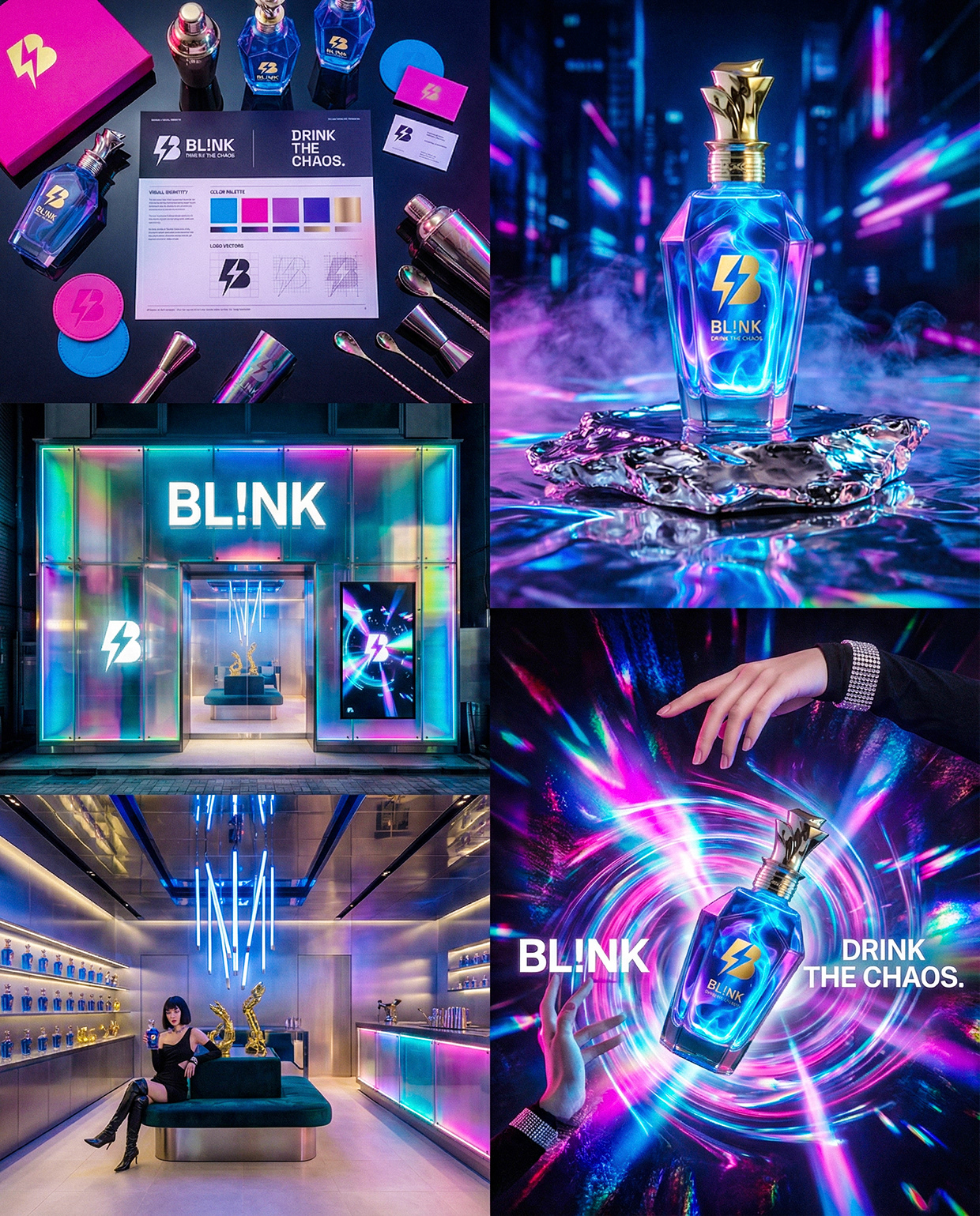 BL!NK | Drink the Chaos | Luxury Liquor Branding Image 22