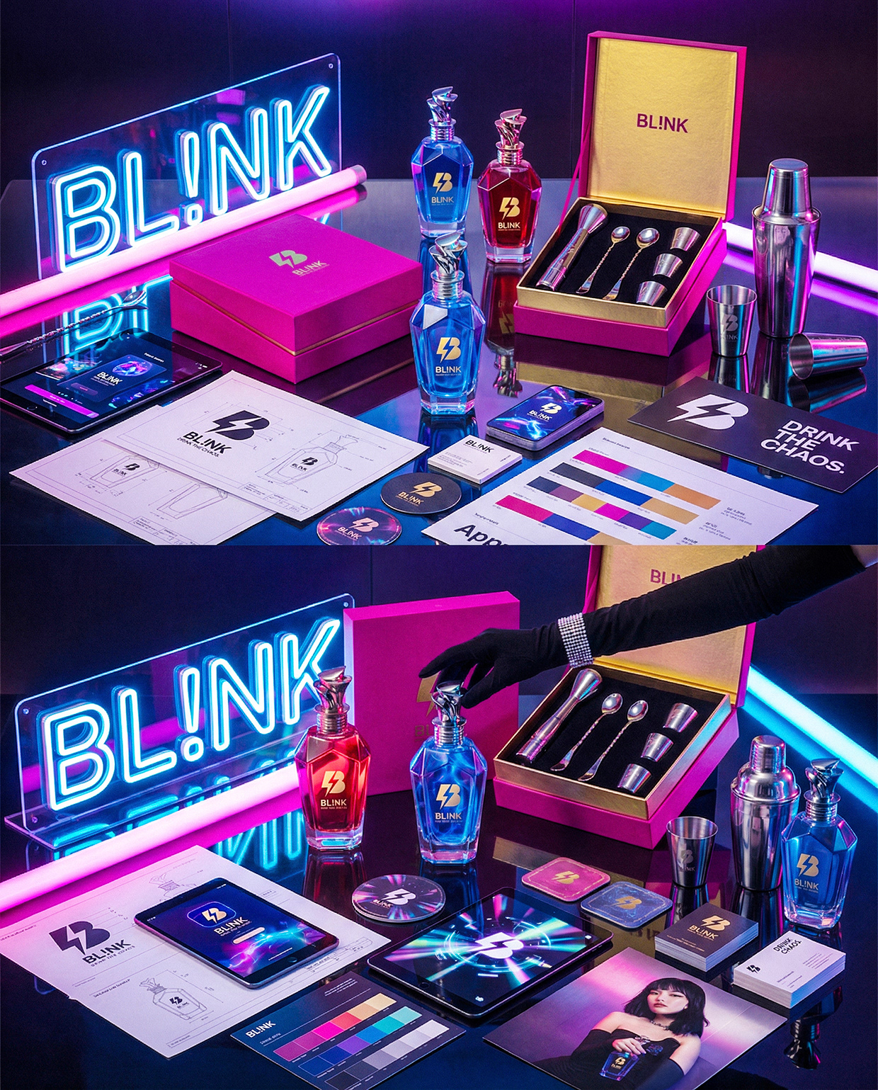 BL!NK | Drink the Chaos | Luxury Liquor Branding Image 23