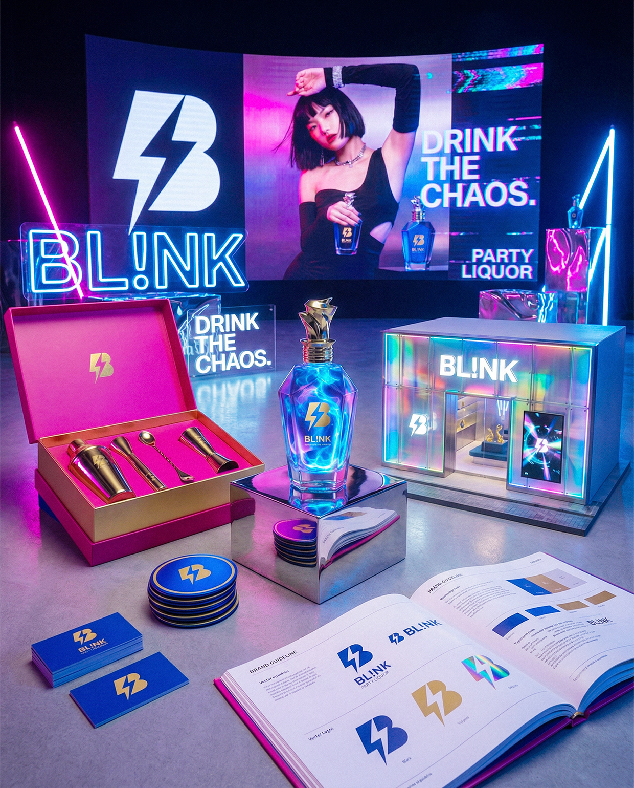 BL!NK | Drink the Chaos | Luxury Liquor Branding Image 24