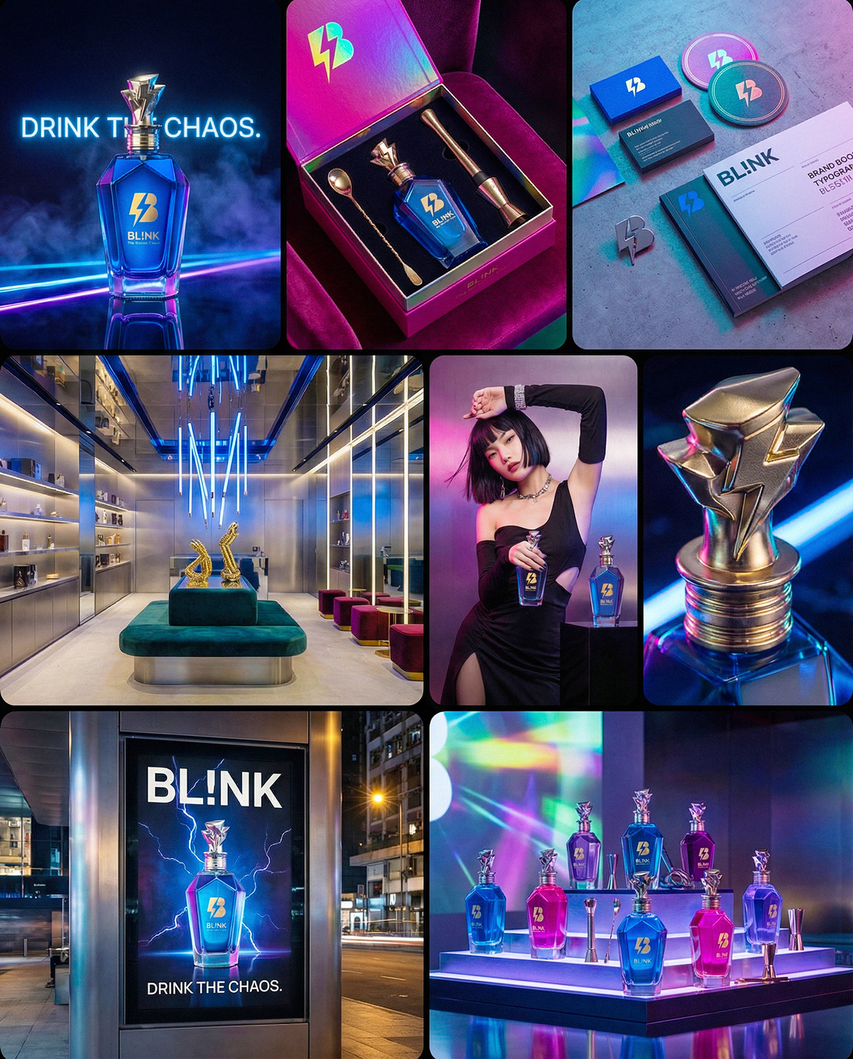 BL!NK | Drink the Chaos | Luxury Liquor Branding Image 26