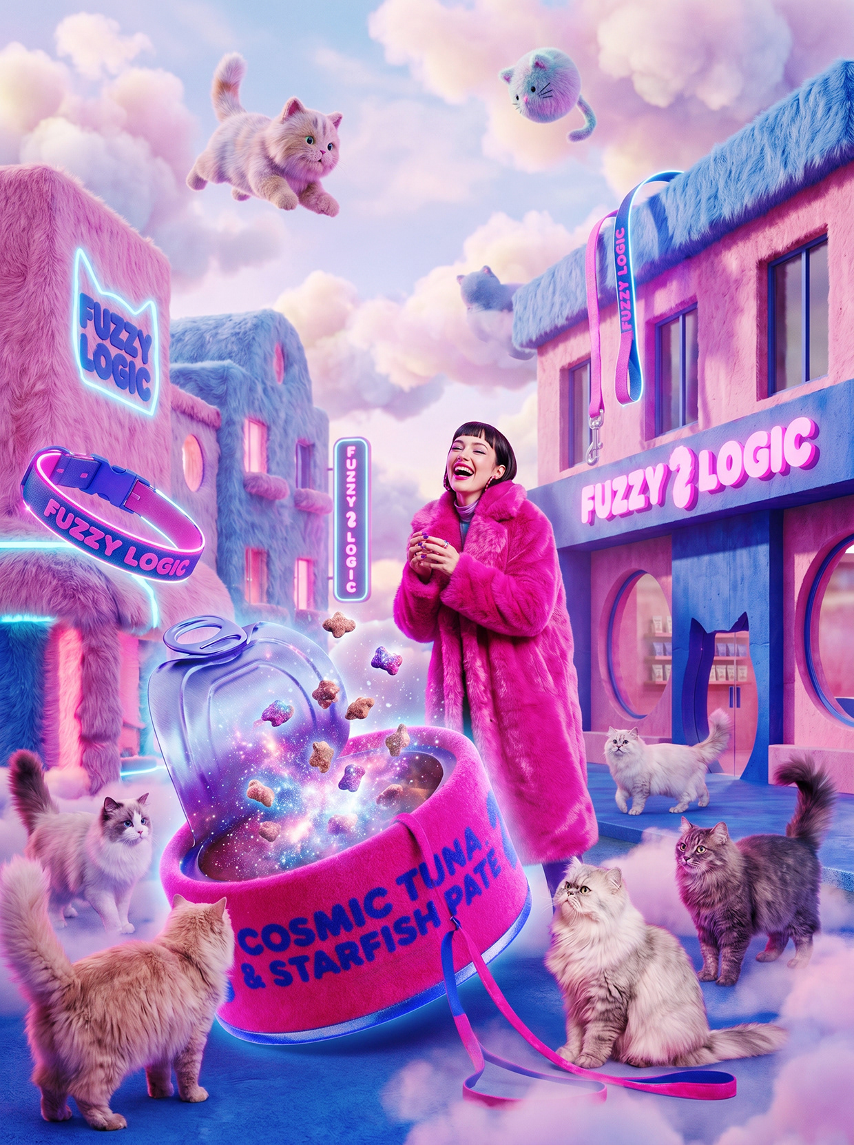 FUZZY LOGIC | Space-Pop Pet Lifestyle Branding Image 0