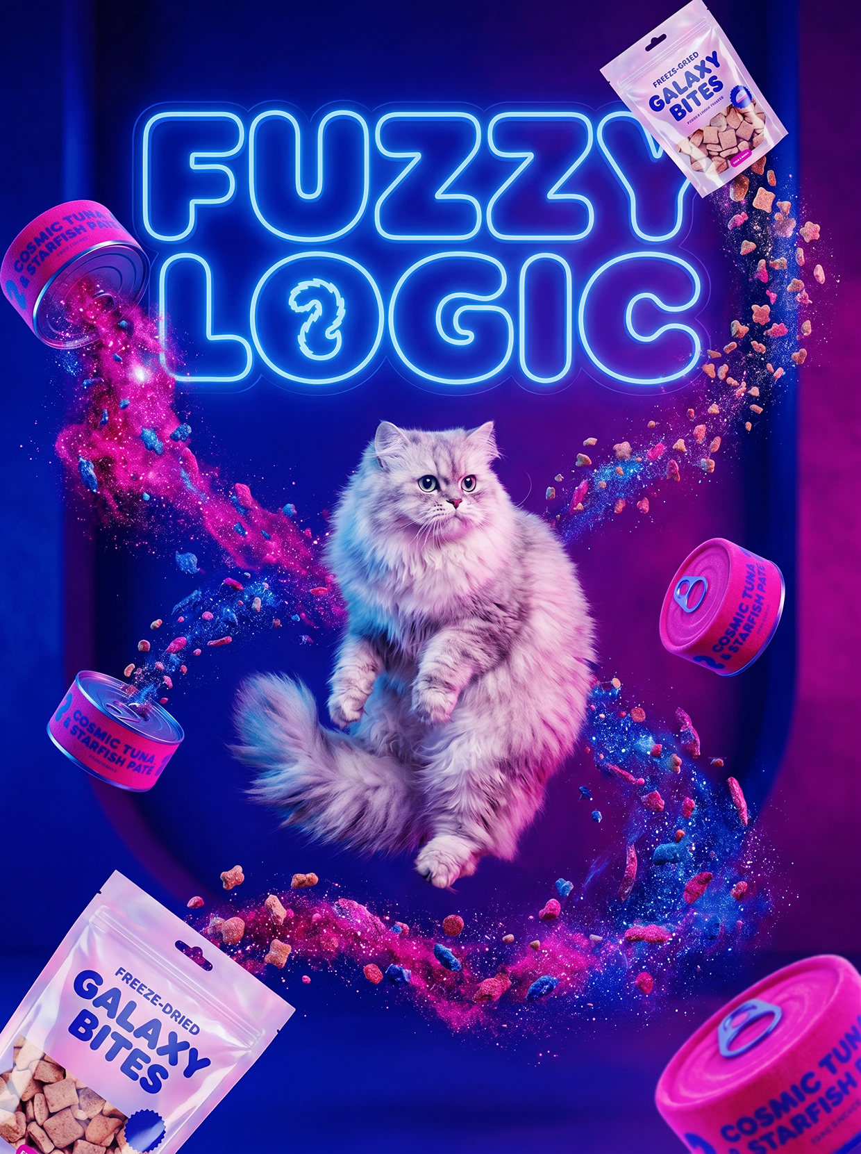 FUZZY LOGIC | Space-Pop Pet Lifestyle Branding Image 1