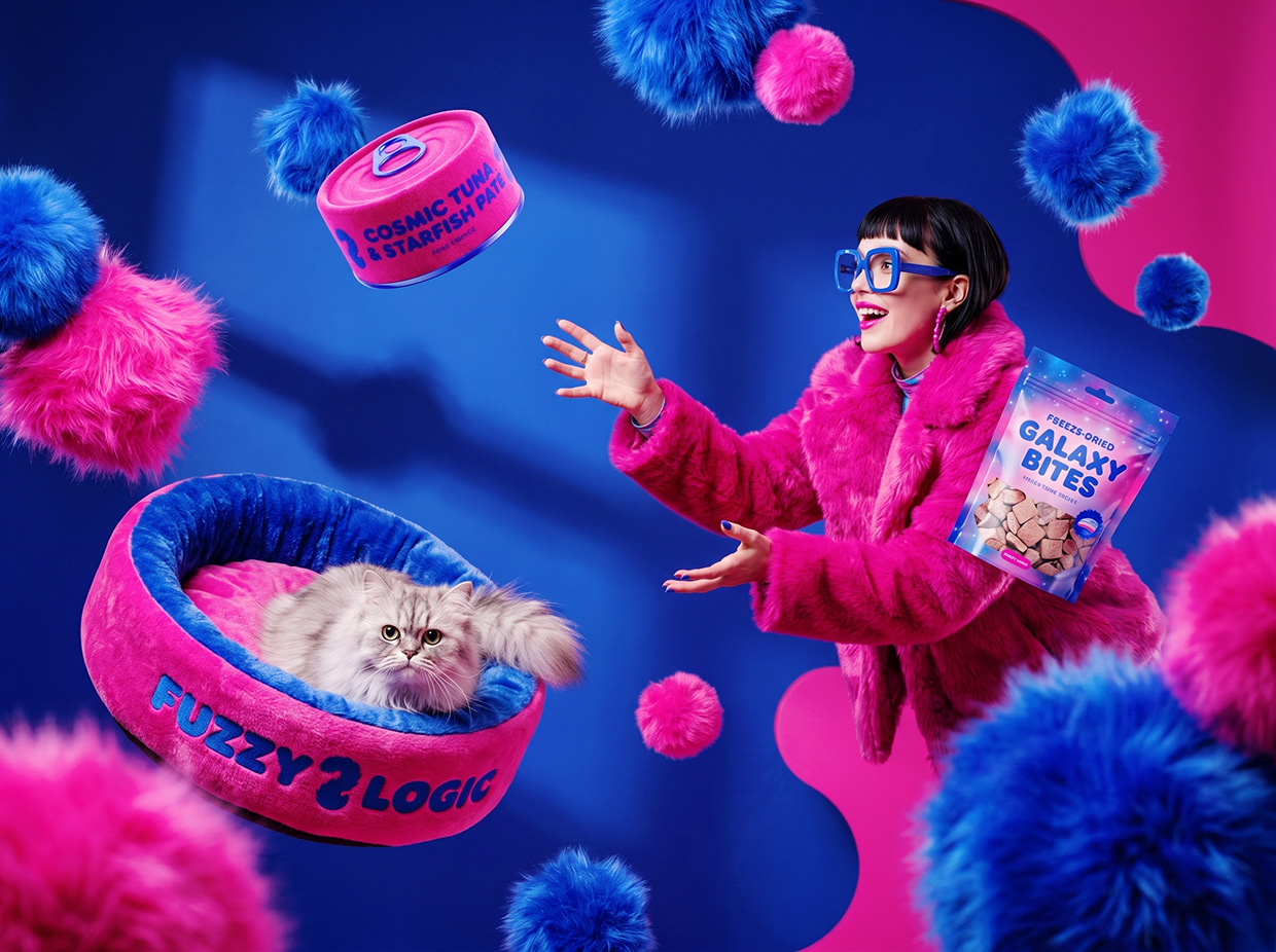 FUZZY LOGIC | Space-Pop Pet Lifestyle Branding Image 2