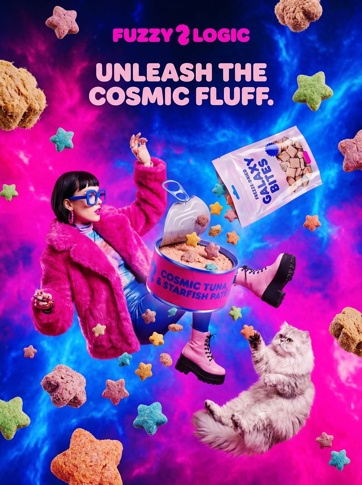 FUZZY LOGIC | Space-Pop Pet Lifestyle Branding Image 4