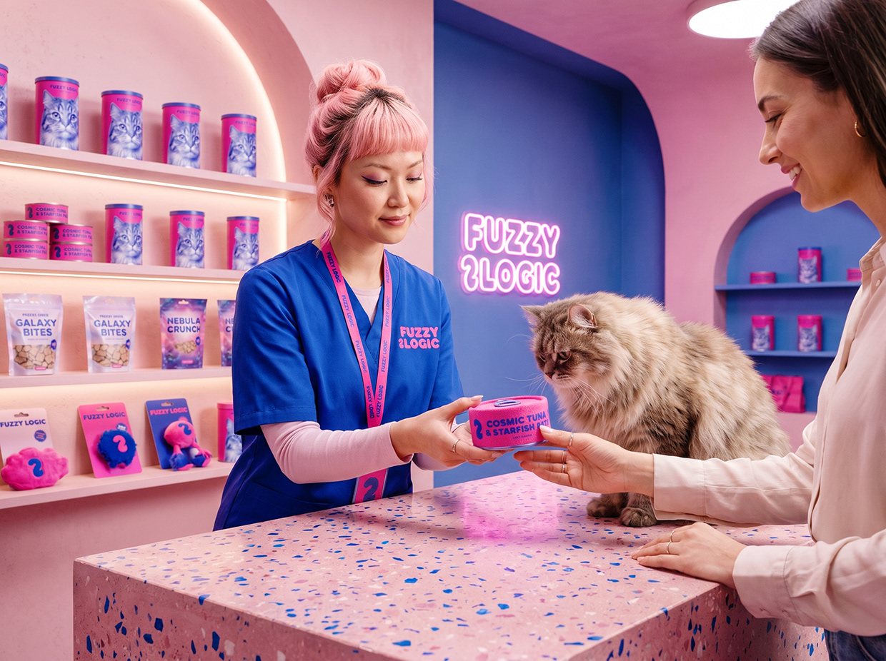 FUZZY LOGIC | Space-Pop Pet Lifestyle Branding Image 5