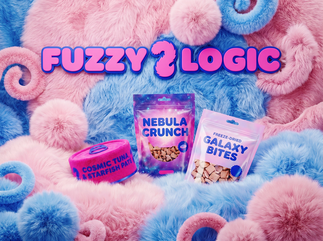 FUZZY LOGIC | Space-Pop Pet Lifestyle Branding Image 9