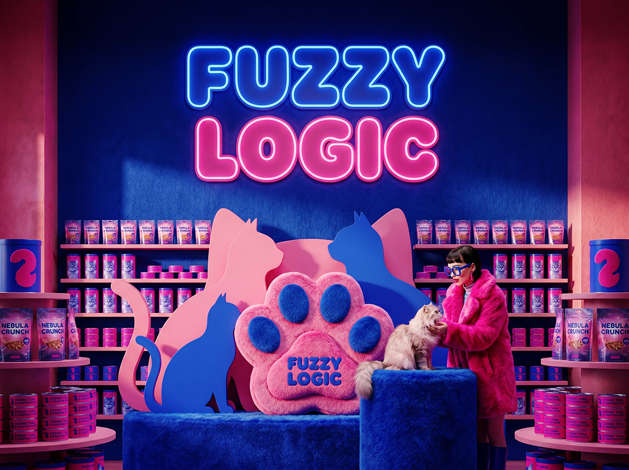 FUZZY LOGIC | Space-Pop Pet Lifestyle Branding Image 22