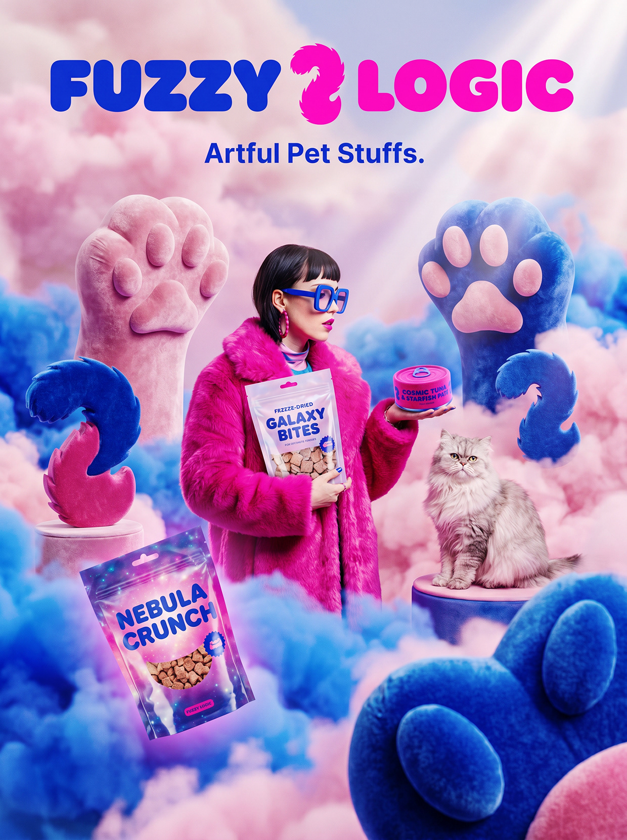 FUZZY LOGIC | Space-Pop Pet Lifestyle Branding Image 24