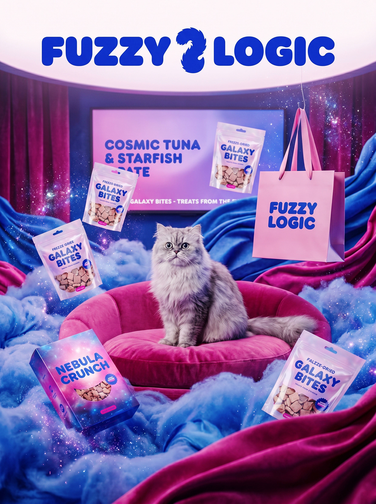 FUZZY LOGIC | Space-Pop Pet Lifestyle Branding Image 26