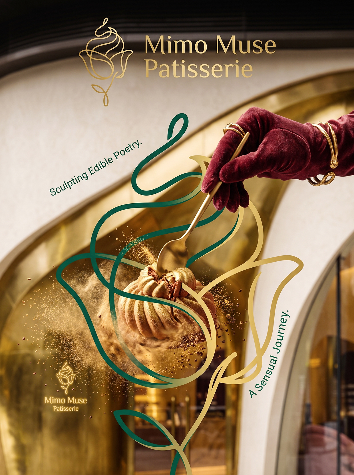 Mimo Muse Patisserie | French Mousse Dessert Branding Image 2