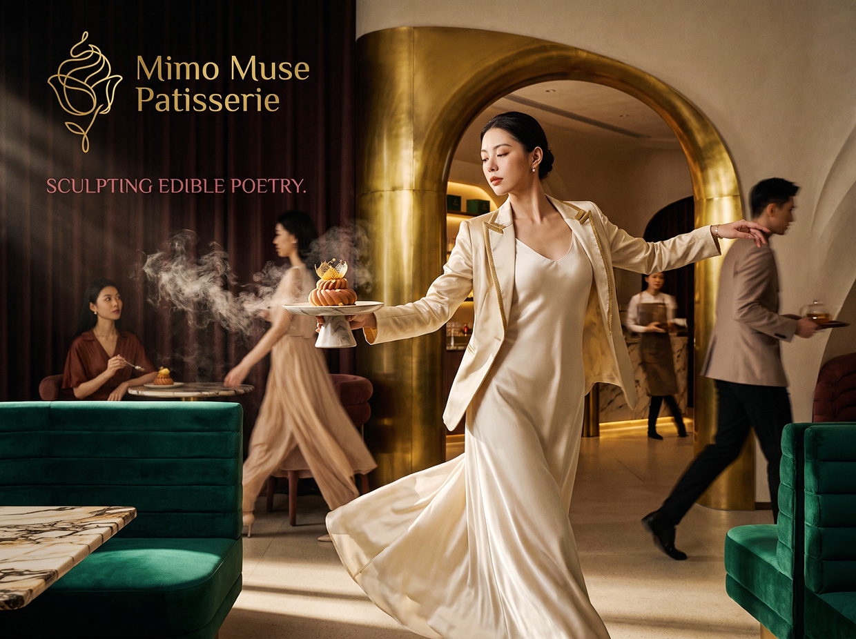 Mimo Muse Patisserie | French Mousse Dessert Branding Image 9